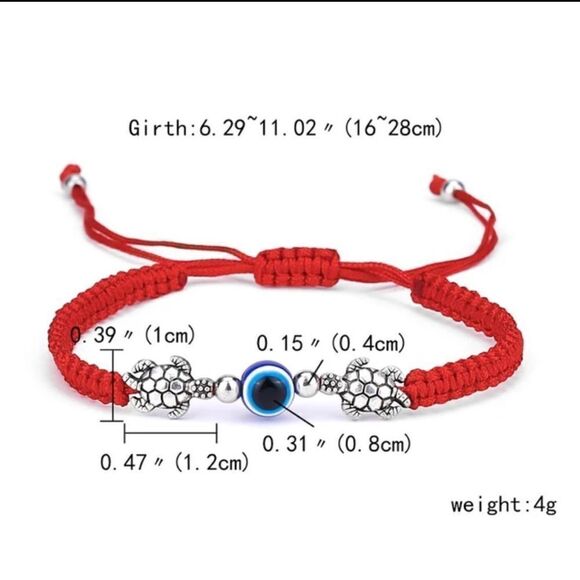 5/$25 Evil Eye 🧿 Turtle 🐢 String Bracelet - Picture 2 of 5